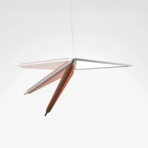 Artemide Flexia żyrandol LED, pomarańczowy