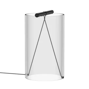 FLOS To-Tie T2 lampa stołowa LED, czarna