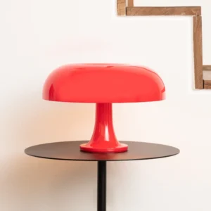 Artemide Nessino – lampa stołowa, czerwona