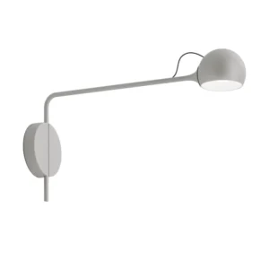 Artemide Ixa kinkiet LED, stałe ramię, biało-szara
