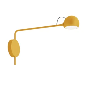 Artemide Ixa kinkiet LED, stałe ramię, żółta