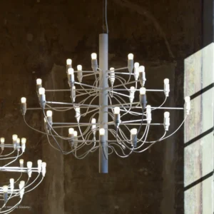 Żyrandol LED FLOS 2097/30, matowy, biały