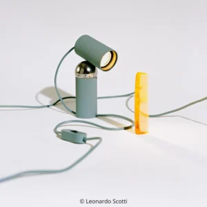 Lampa stołowa FLOS Bilboquet, zielona, obrotowa, GU10-LED