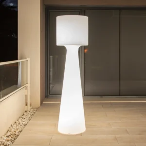 Lampa stojąca LED Newgarden Grace 140 cm IP65 biała