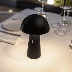 Newgarden Shitake lampa stołowa LED IP44 czarna