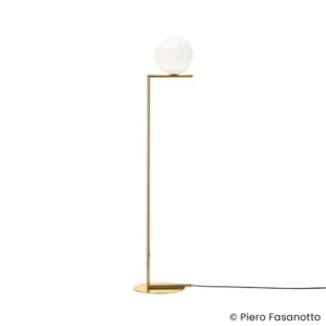 Lampa stojąca FLOS IC F1 10th Anniversary, pozłacana, ściemniana