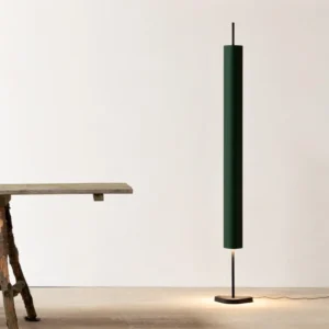 Lampa stojąca LED FLOS Emi, ciemnozielona, ściemniana, wysokość 170 cm