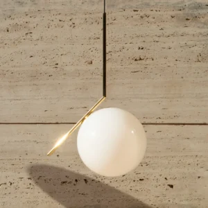 Lampa wisząca FLOS IC S3 10th Anniversary, pozłacana 24-karatowym złotem