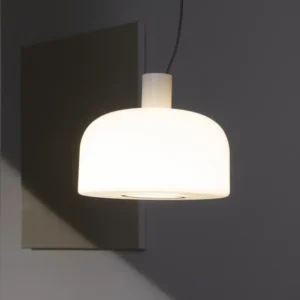 Lampa wisząca FLOS Bellhop Glass S2, biały, Ø 45 cm, szkło, E27