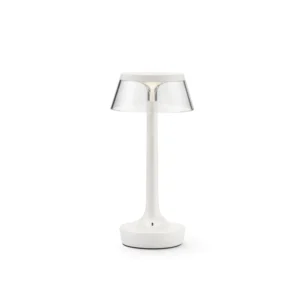 Lampa stołowa LED Flos Bon jour unplugged, biała