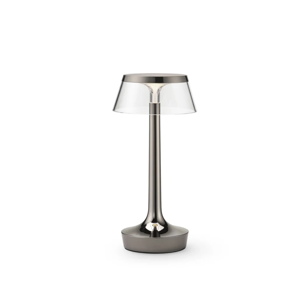 Flos lampa stołowa LED Bon jour unplugged, czarny chrom