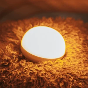 Newgarden lampa stołowa LED-Akku Cherry, pomarańczowo-biała, IP54