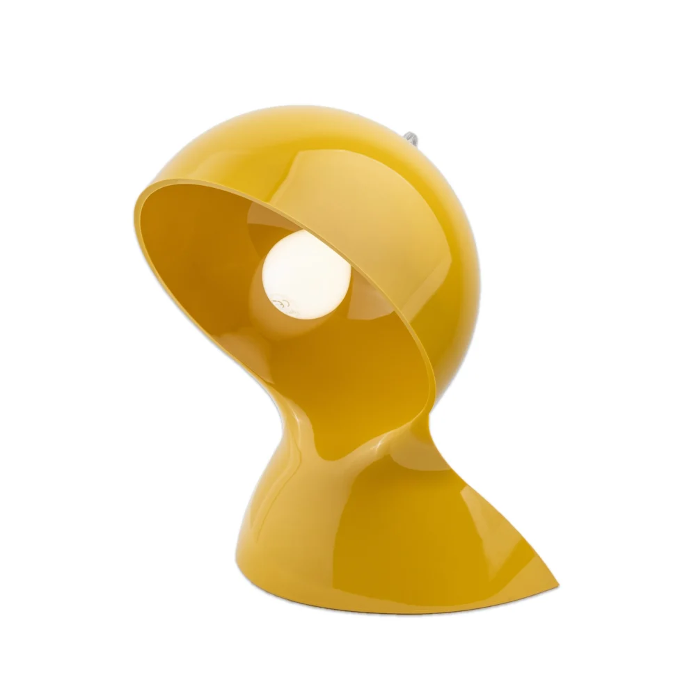 Lampa stołowa Artemide Dalú, żółta, wysokość 26 cm, tworzywo sztuczne