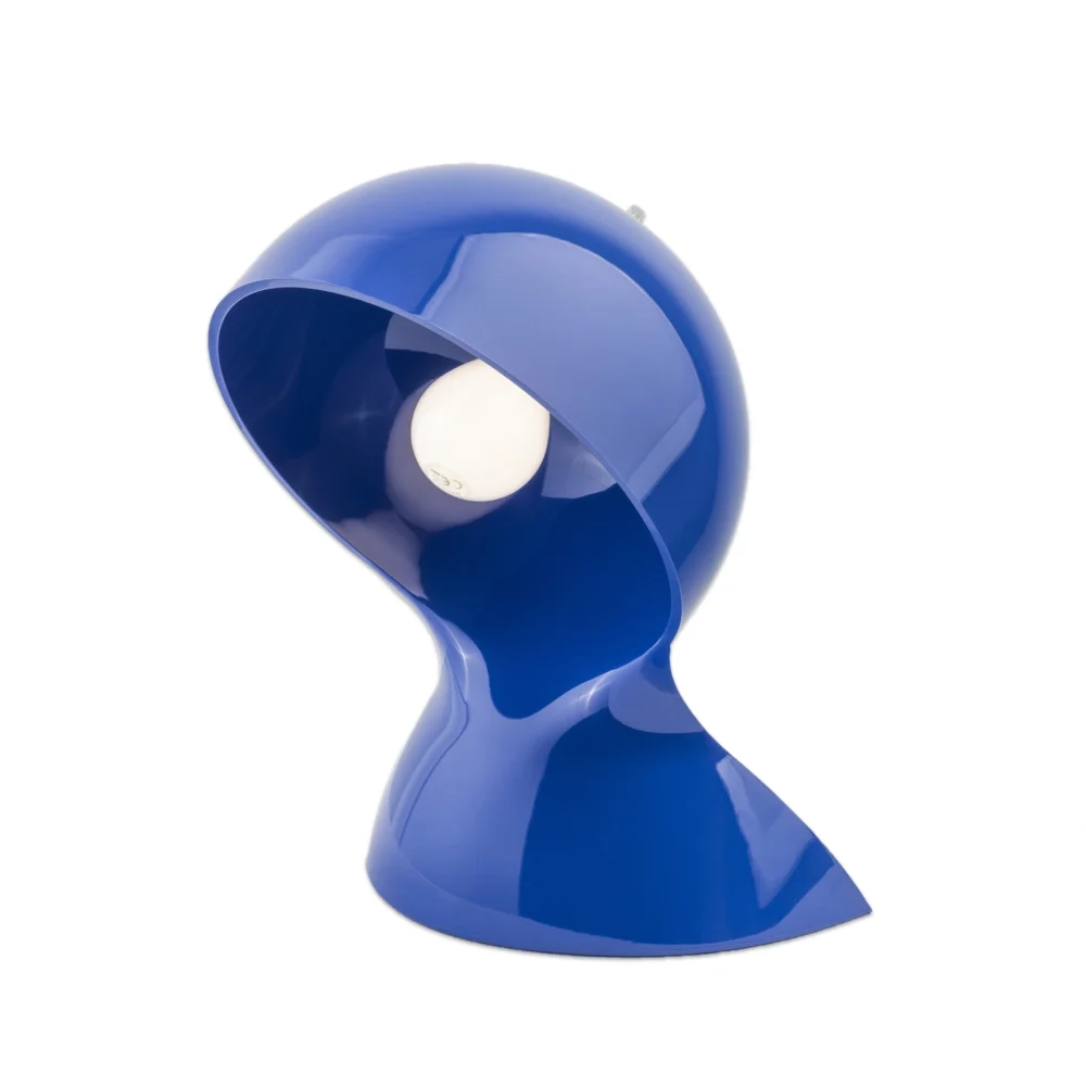 Lampa stołowa Artemide Dalú, niebieska, wysokość 26 cm, tworzywo sztuczne