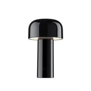 Lampa stołowa FLOS LED z akumulatorem Bellhop, czarna, 21 cm, ściemniana, IP54