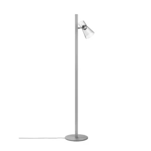 Lampa stojąca LED Flos Nocturne F1 Cone, srebrna, 1-punktowa, 206 cm
