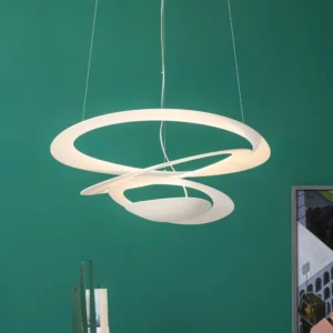 Żyrandol Artemide Pirce, 94x97 cm, biała