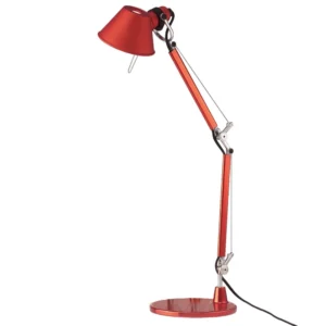 Lampa stołowa Artemide Tolomeo Micro, czerwona