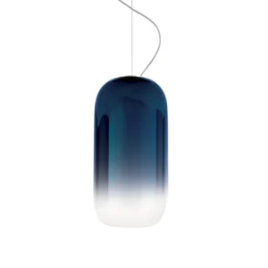 Artemide Gople lampa wisząca niebieska/srebrna