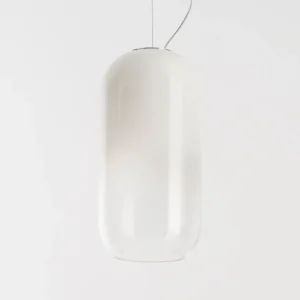 Artemide Gople Mini lampa wisząca biała/srebrna