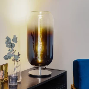 Artemide Gople lampa stołowa niebieska/srebrna