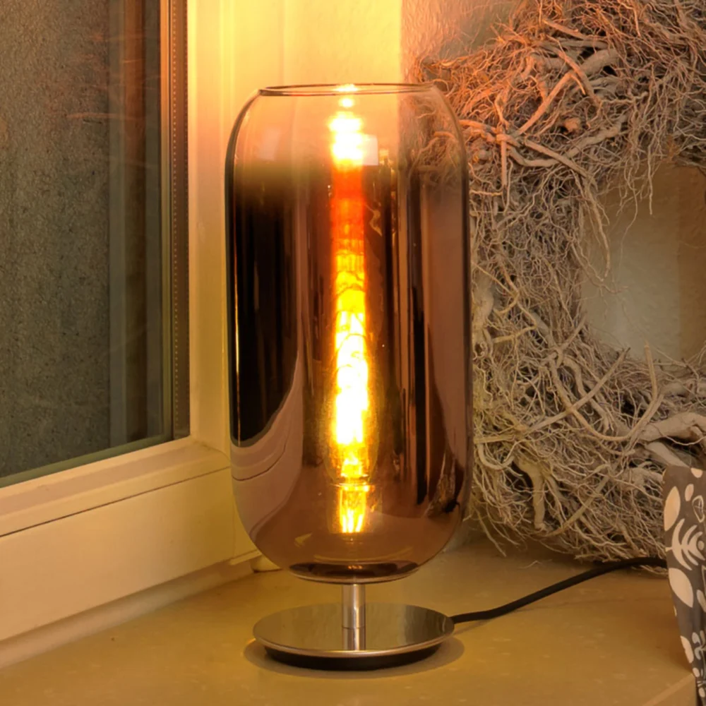 Artemide Gople Mini lampa stołowa miedź/srebrna