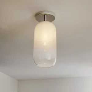 Artemide Gople lampa sufitowa biała/srebrna