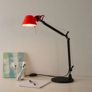Lampa Biurkowa Artemide Tolomeo Micro Bicolour czarny/koralowy