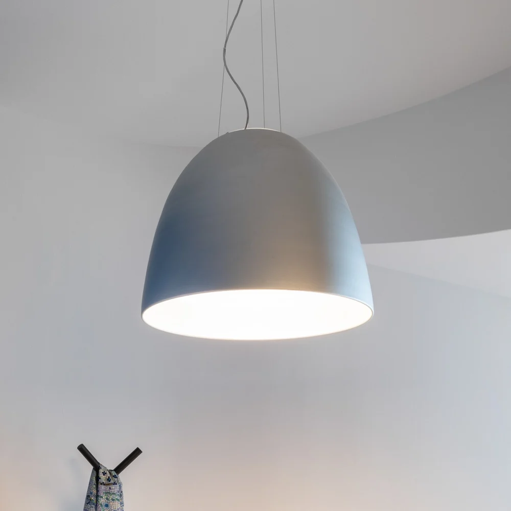Artemide Nur App żyrandol LED, metalowo-szara