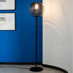 Artemide Vitruvio lampa stojąca ściemniana, czarna