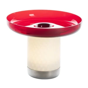 Artemide Bontà lampa stołowa LED, czerwona szala