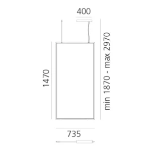 Artemide Discovery Rectangular DALI czarna RGBW