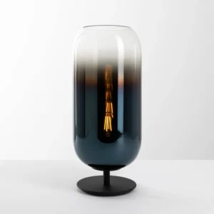 Lampa stołowa Artemide Gople Mini, niebieska/czarna