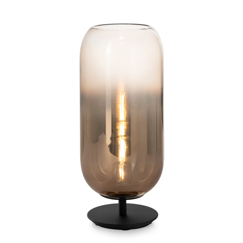 Lampa stołowa Artemide Gople Mini, brąz/czarny