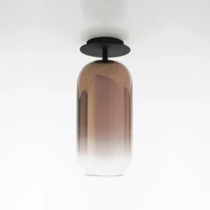 Artemide Gople Mini lampa sufitowa brązowa/czarna