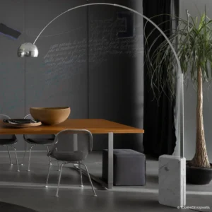 Lampa stojąca FLOS LED Arco, chrom, wysokość 240 cm