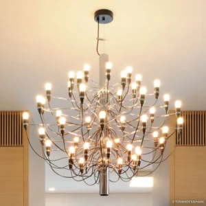FLOS 2097/30 Żyrandol 30-punktowy chrom matowy