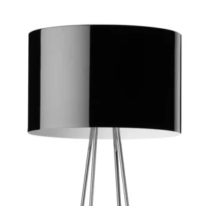 Lampa stojąca FLOS Ray F2, klosz czarny, ściemniany