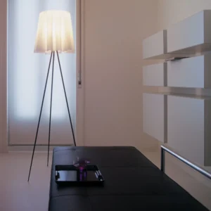 FLOS Rosy Angelis - Lampa stojąca, srebrna rama