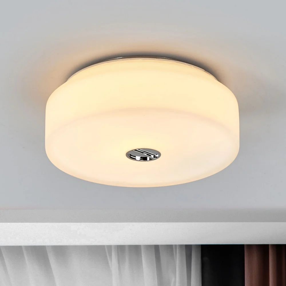 Lampa sufitowa FLOS Mini Button wykonana ze szkła