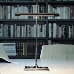 FLOS Goldman - lampa stołowa z USB, szary dym