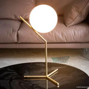 Lampa stołowa FLOS IC T1 High, szczotkowany mosiądz