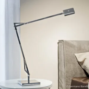 FLOS Kelvin Edge - lampka biurkowa LED antracytowa