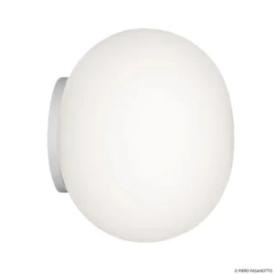 FLOS Mini Glo-Ball oświetlenie lustra/kinkiet, biała/opalowa