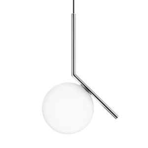 FLOS IC S1 designerski żyrandol, chrom Ø 20 cm