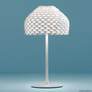 Lampa stołowa FLOS Tatou T ściemniana, biała
