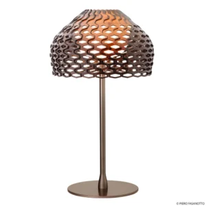 Lampa stołowa FLOS Tatou T ściemniana, kolor ochra-szary