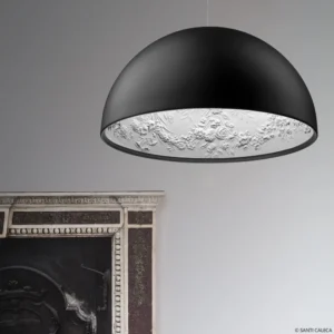 Lampa wisząca FLOS Skygarden 1, czarny matowy Ø 60 cm