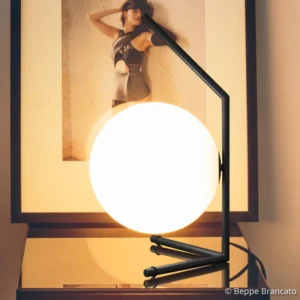 FLOS IC T1 Low designerska lampa stołowa czarna