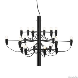 Żyrandol LED FLOS 2097/18, matowy, czarny
